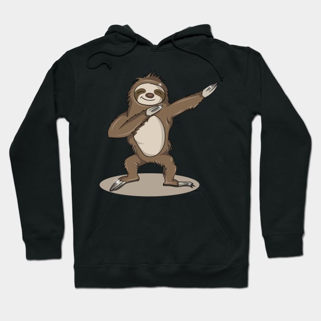 'Dabbing Dancing Sloth' Funny Dabbing Animal Gift Hoodie by ourwackyhome